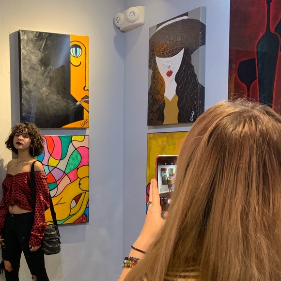 Thousand pieces of love mix media on canvas - Picture 5 of 5